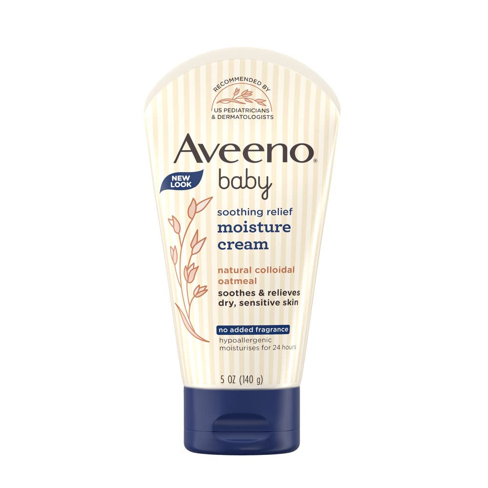 Buy Aveeno Baby Soothing Relief Moisture Cream Fragrance Free - 140g Online in India at uyyaala.com