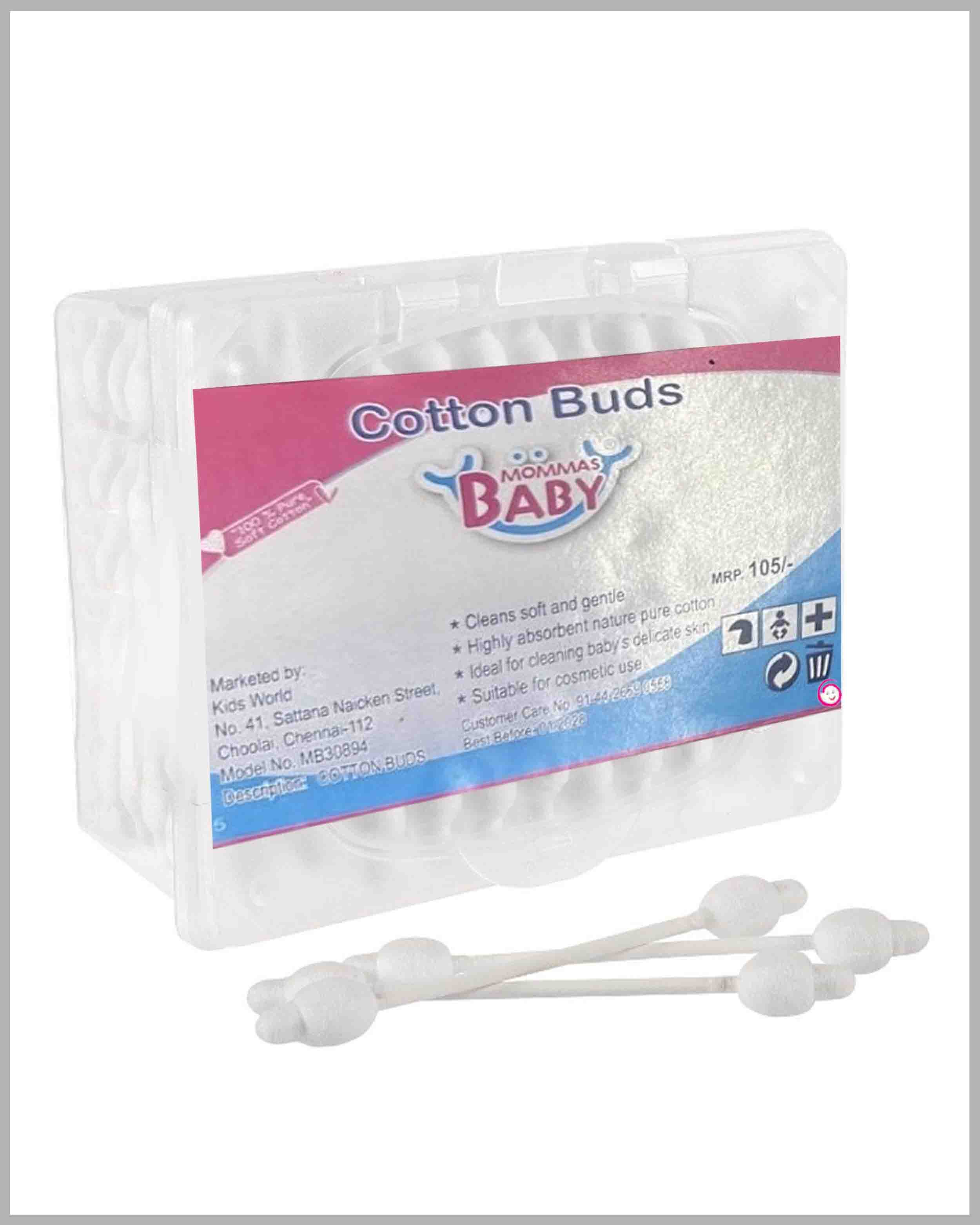 Buy Soft Cotton Earbuds with Twin Head for Baby / Children Online in India at uyyaala.com