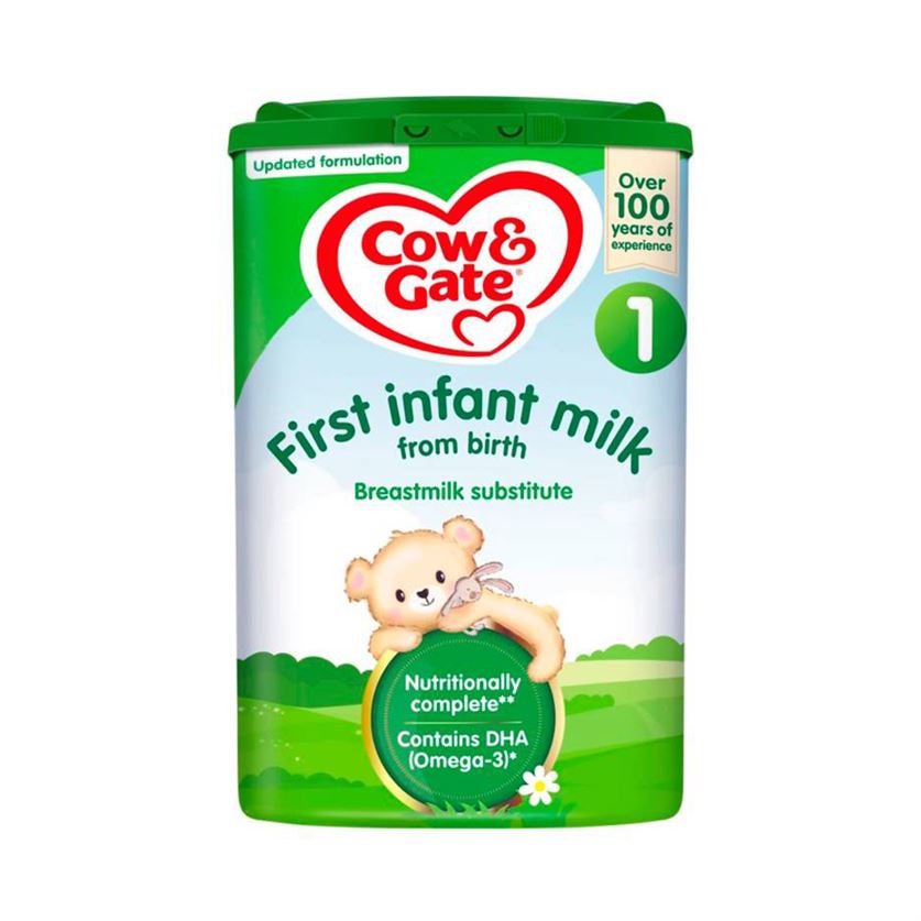 Cow & Gate First Infant Baby Milk Formula - Stage 1, 800gms, 0+months