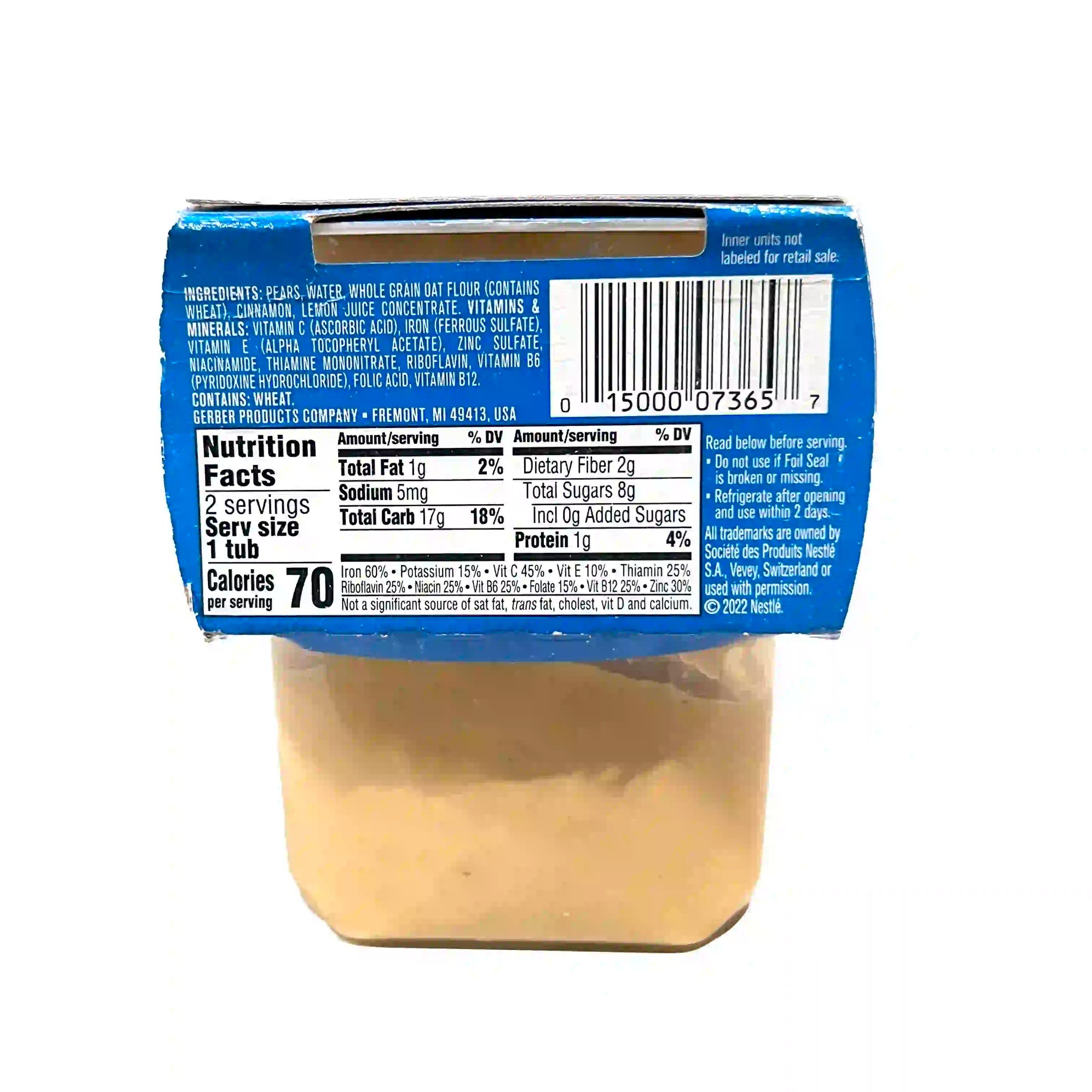 Buy Gerber Oatmeal Cereal Puree with Pear & Cinnamon Online in India at uyyaala.com