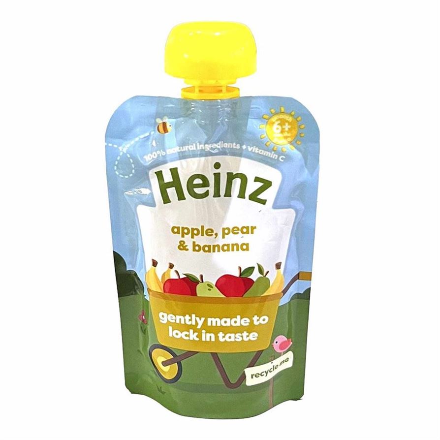 Heinz Puree For Babies - Apple Pear & Banana, 6+m, 100g