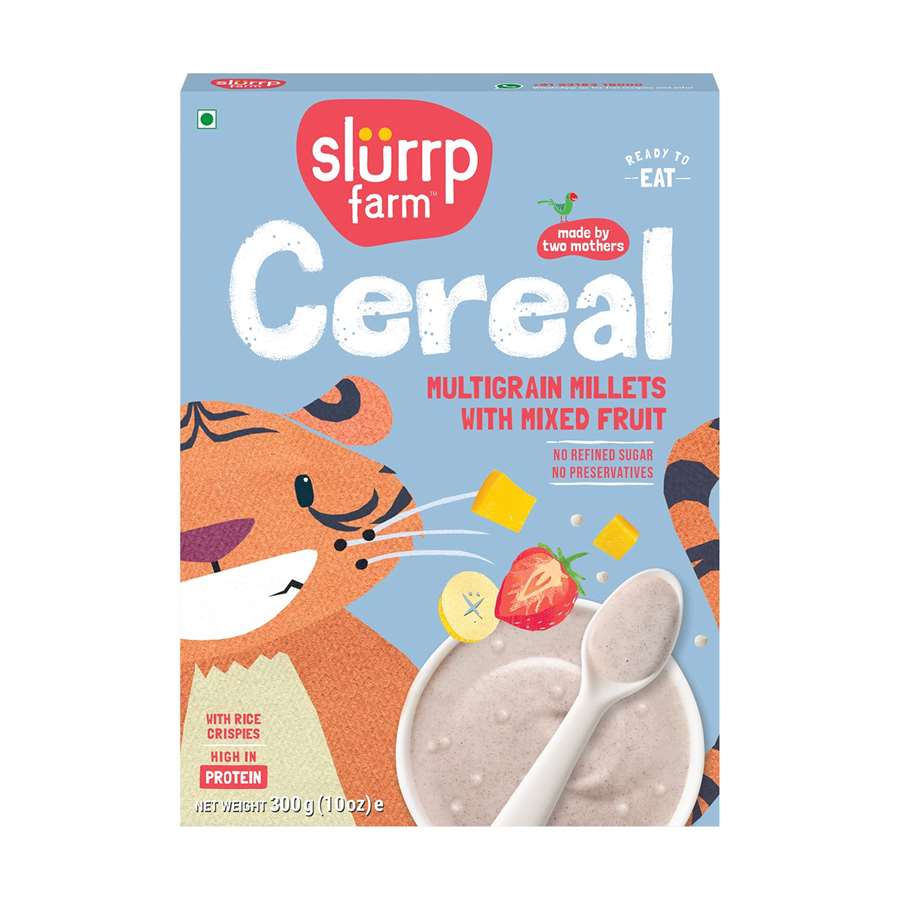 Buy Slurrp Farm Multigrain Millet Cereal for Baby with Mixed Fruit - 200gms  Online in India at uyyaala.com