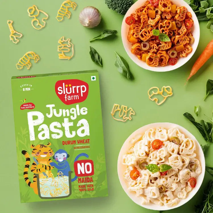 Slurrp Farm Jungle Durum Wheat based Pasta for Baby - 400grams