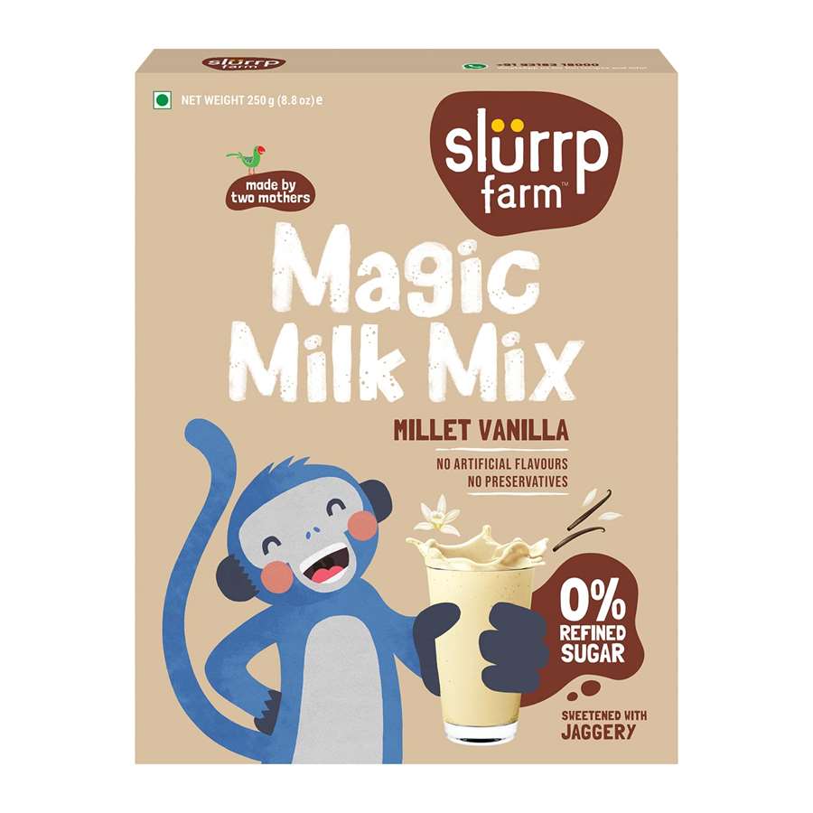 Buy Slurrp Farm Magic Millet Milk Mix in Vanilla Flavour for Small Children - 250gms Online in India at uyyaala.com