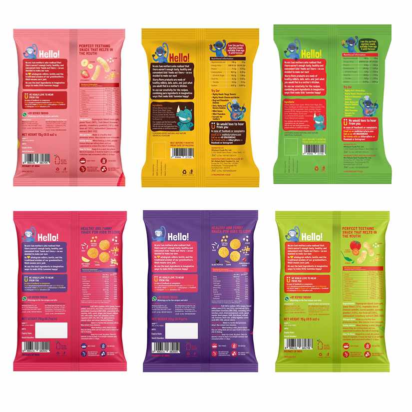 Buy Slurrp Farm Teething Millet Puffs in Strawberry Flavour for Small Children Online in India at uyyaala.com