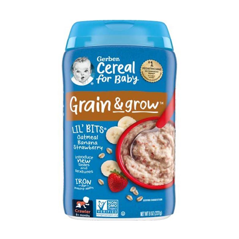 Buy Gerber Grain & Grow Cereal with Oatmeal, Banana, Strawberry for Babies - 227gms Online in India at uyyaala.com