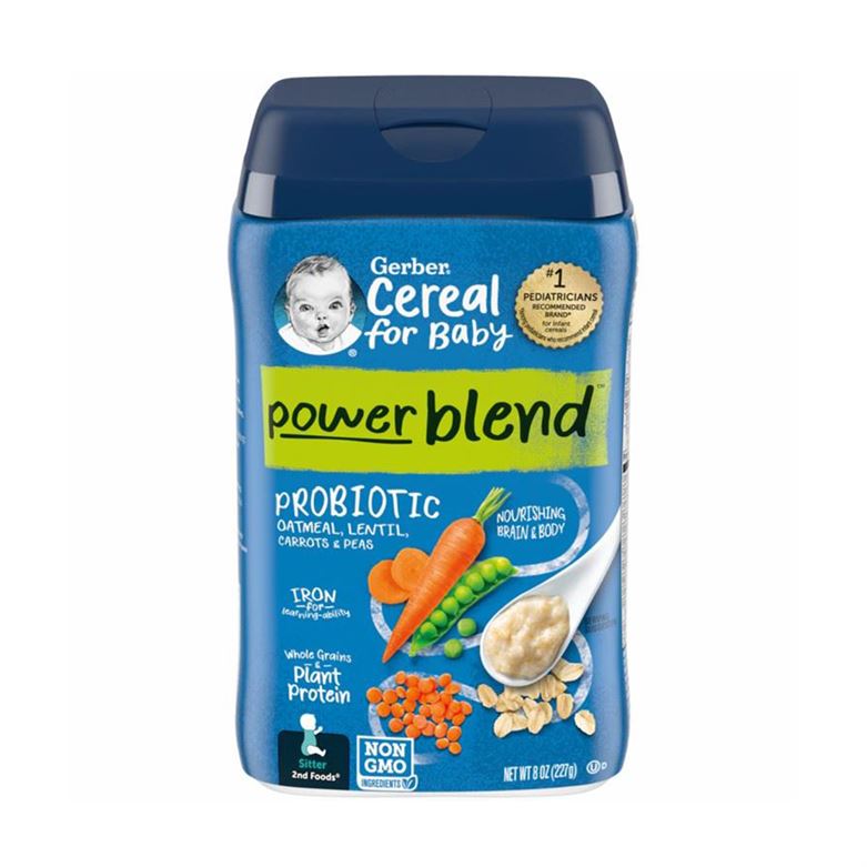 Buy Gerber Power Blend Cereal with Oatmeal, Lentil, Carrot & Peas for Babies - 227gms Online in India at uyyaala.com