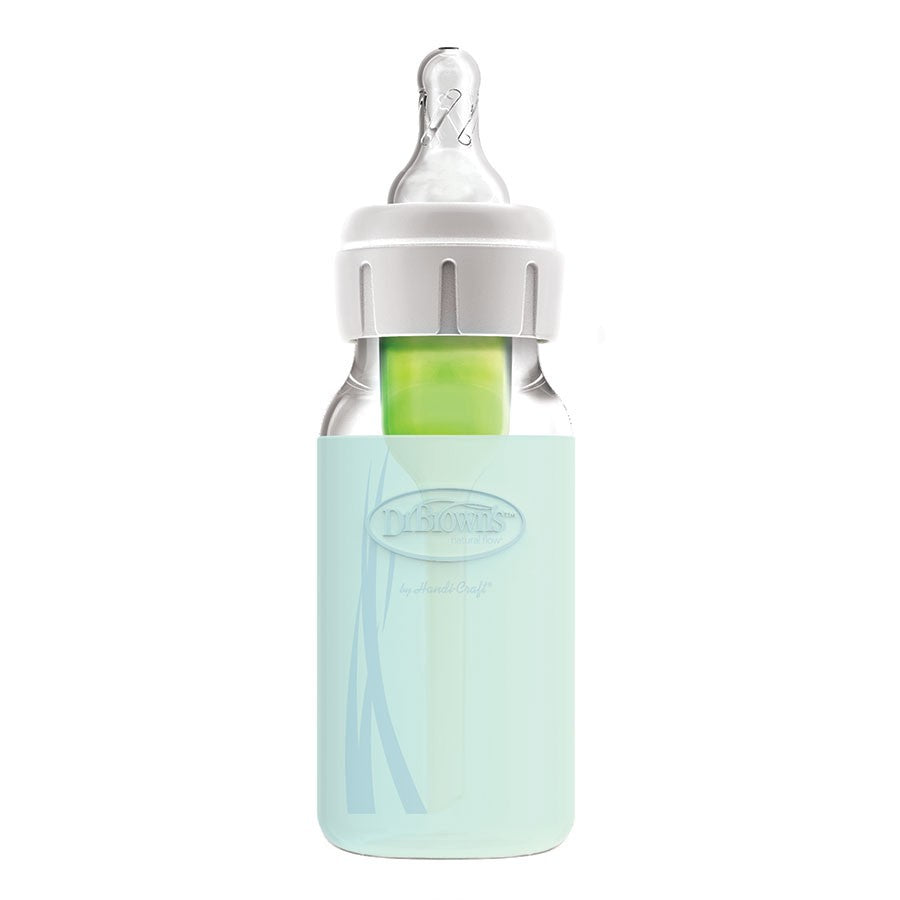 Baby glass feeding bottle protector, 120ml