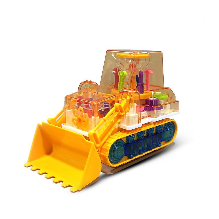 Forklift Battery Operated Toy with visible Gears, 3+Years - Yellow