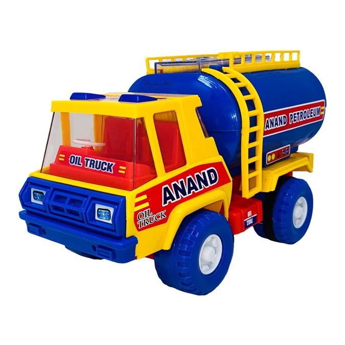 Anand Oil Truck Friction Powered Toy for Kids, 36 months + Age, Multi Color