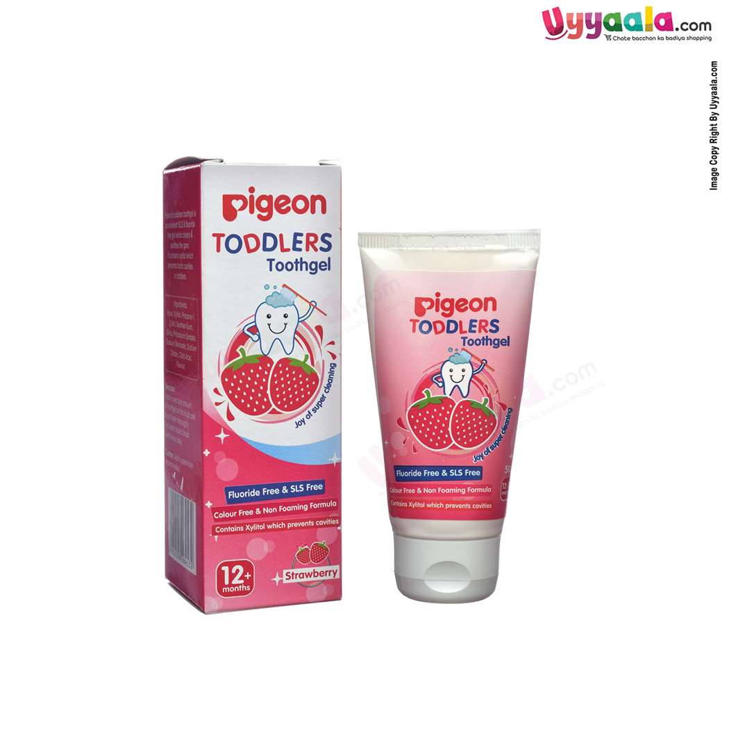 PIGEON Toddlers Tooth gel Strawberry 50g 12+m Age-uyyala-com.myshopify.com-Toothpaste-Pigeon