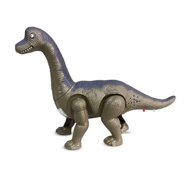 DIY Walking Pet Dinosaur Battery Operated Toy With Lights & Music, 3+Years - Grey