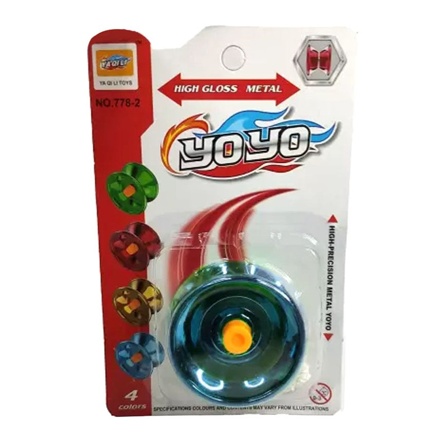 Yoyo Handy Spinner Toy For Kids , 3+Years - Blue