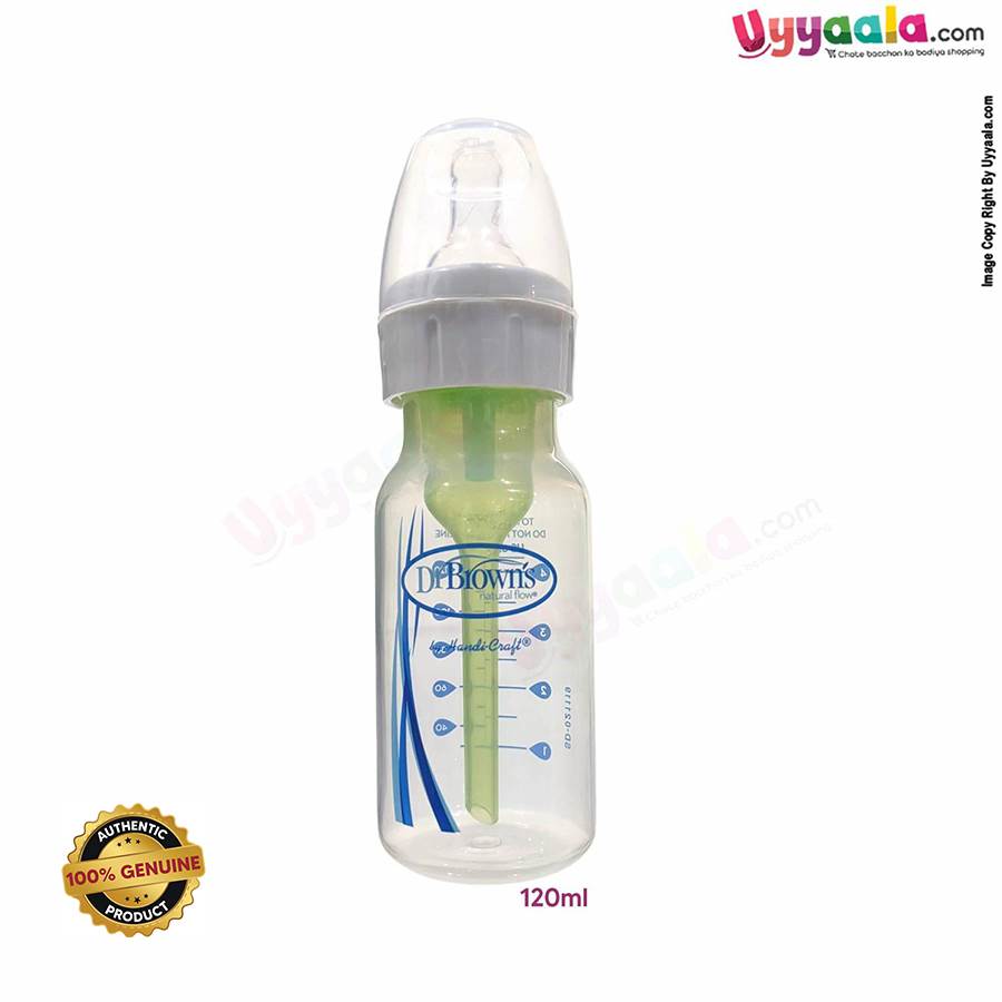 Dr Browns feeding Bottle with vent narrow neck 120ml, 0+m