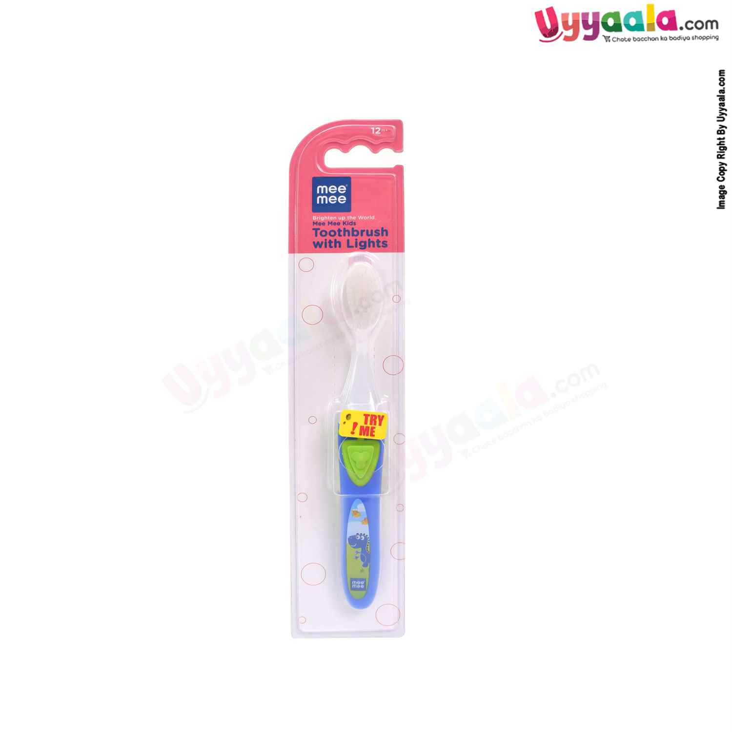 MEE MEE Extra soft Kids Toothbrush with Multiple colour Lights, 12m+ age, Blue