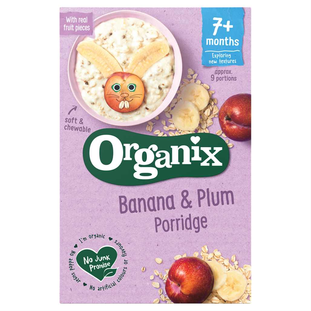 Buy Organix Banana & Plum Baby Porridge, 200g Online in India