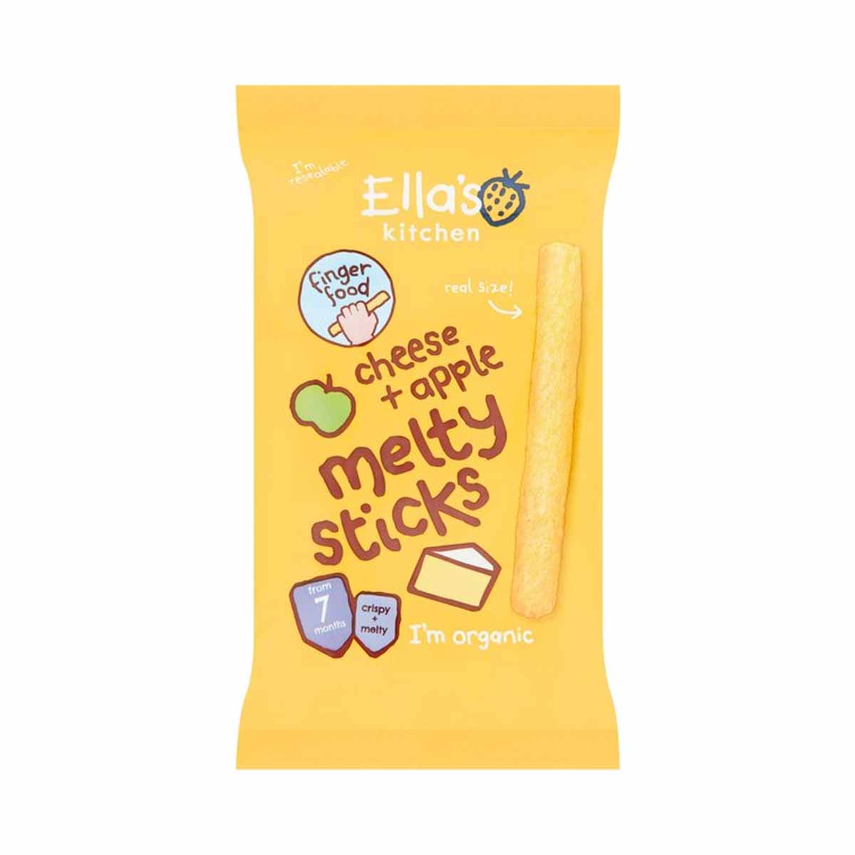 Ella's Kitchen Organic Melty Sticks with Cheese, Apple