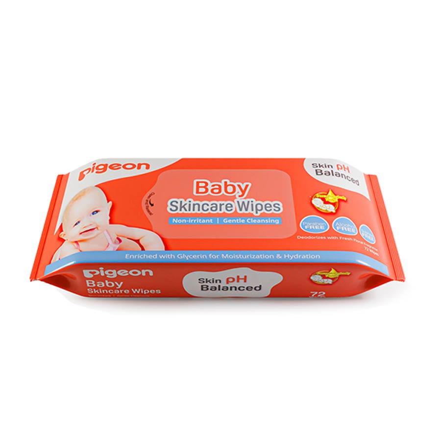 PIGEON Baby Skincare Wipes - 72pcs