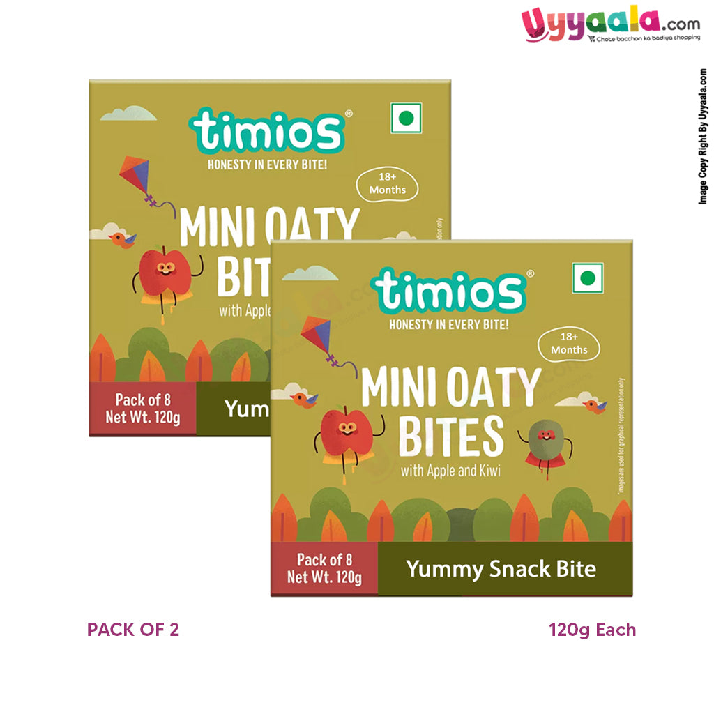 Mini Oaty Bites Apple and Kiwi Finger Food for Toddlers