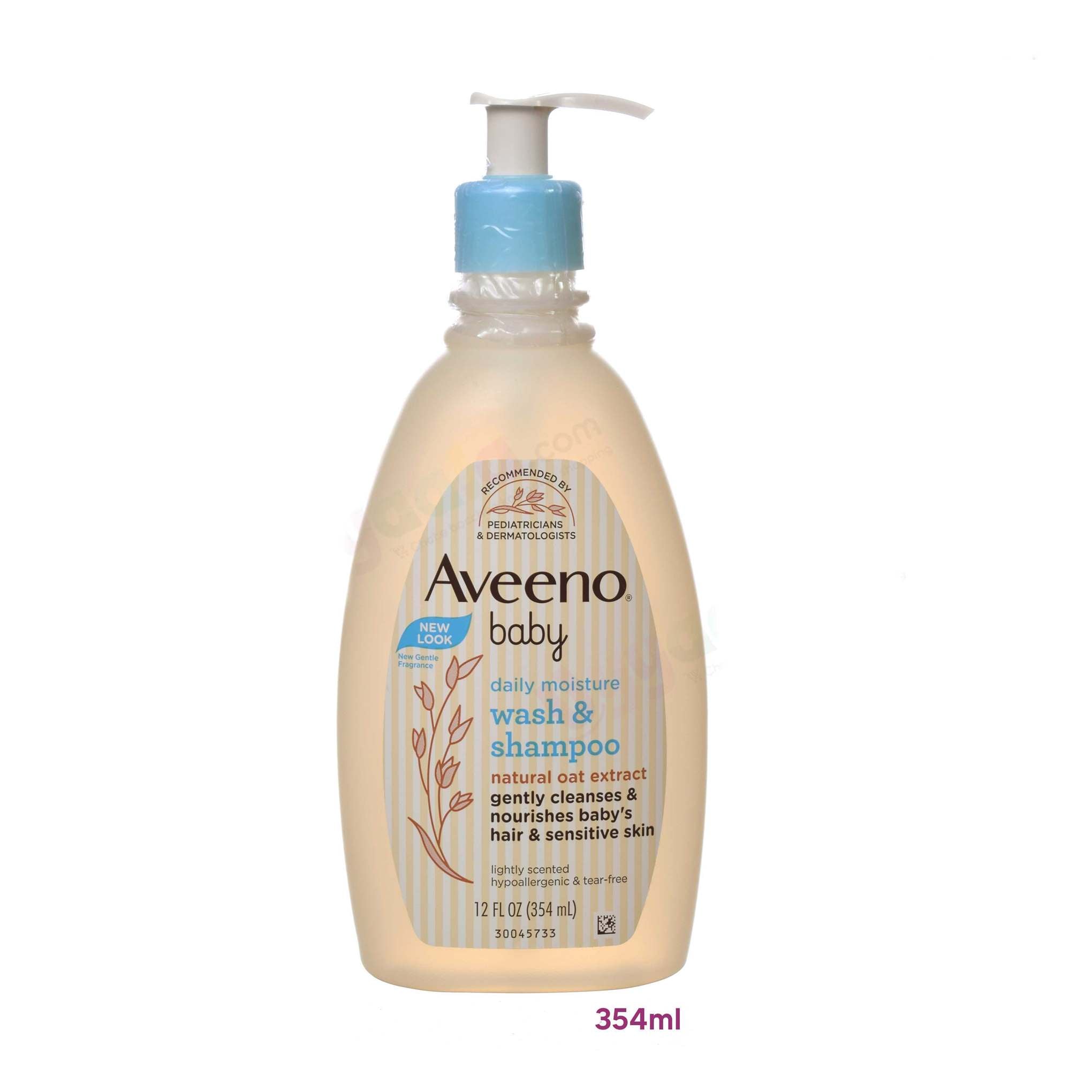 AVEENO BABY Daily moisture wash & shampoo, natural oat extract - 354 ml