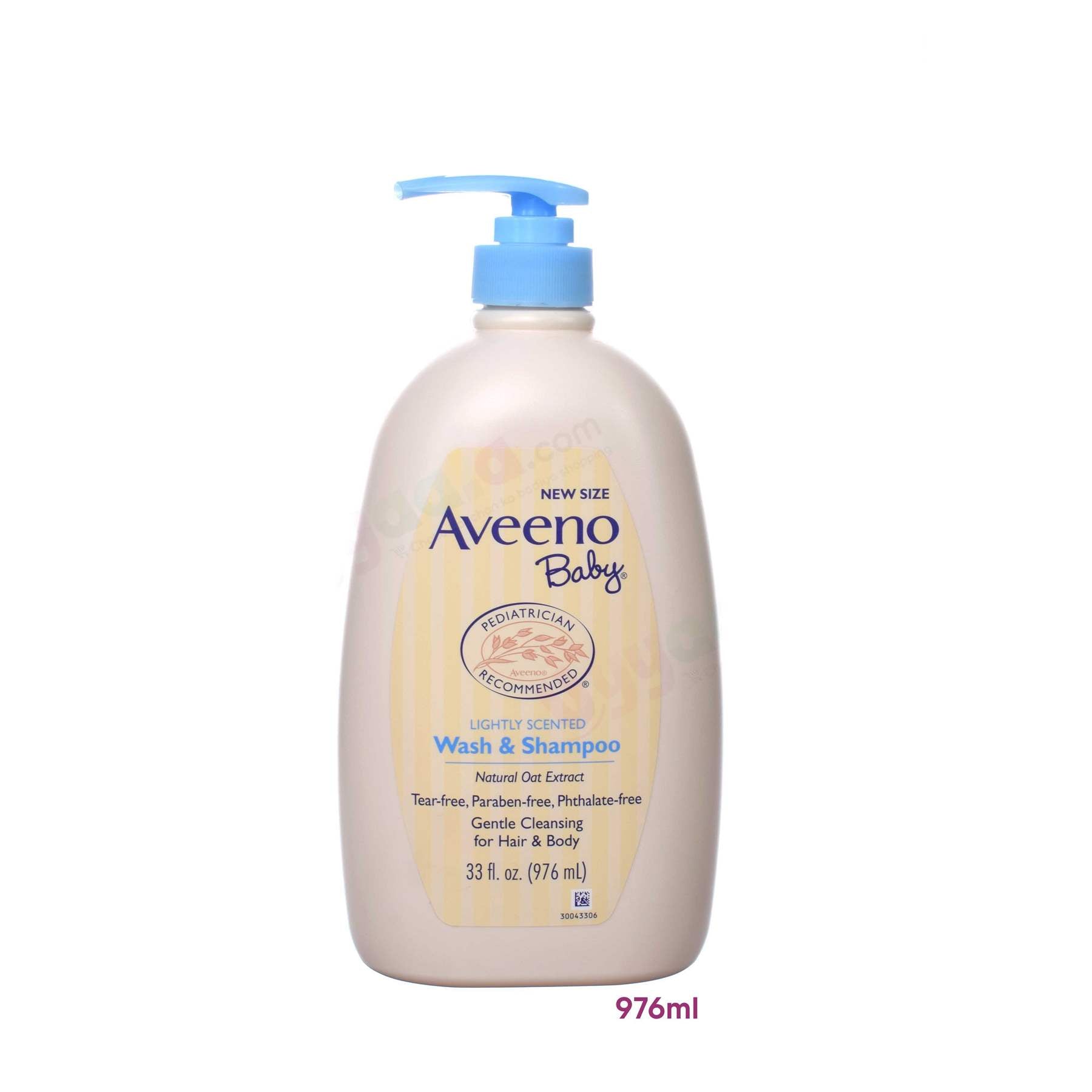 AVEENO BABY Wash & shampoo, natural oat extract - lightly scented, 976ml