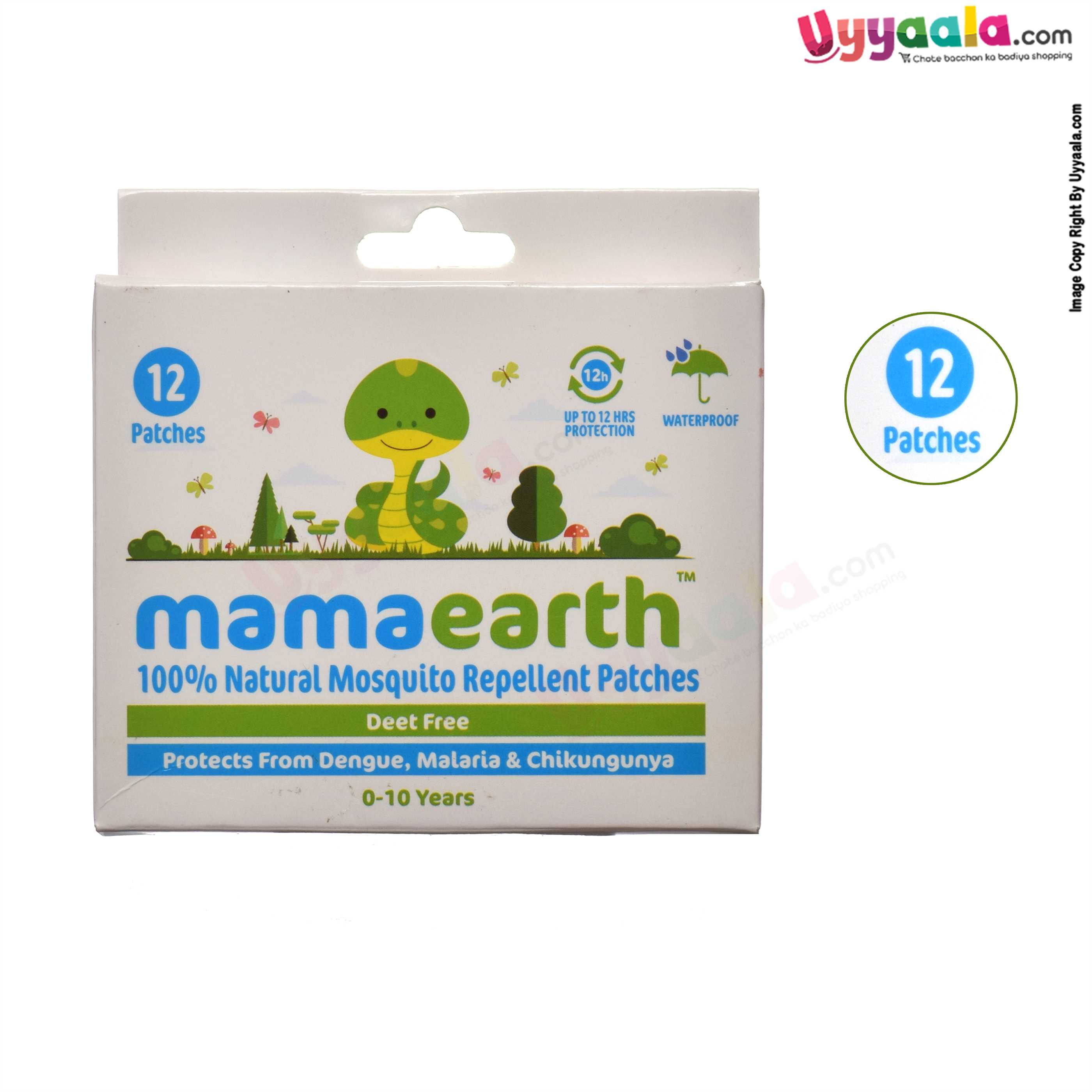 MAMAEARTH 100% Natural mosquito repellent patches