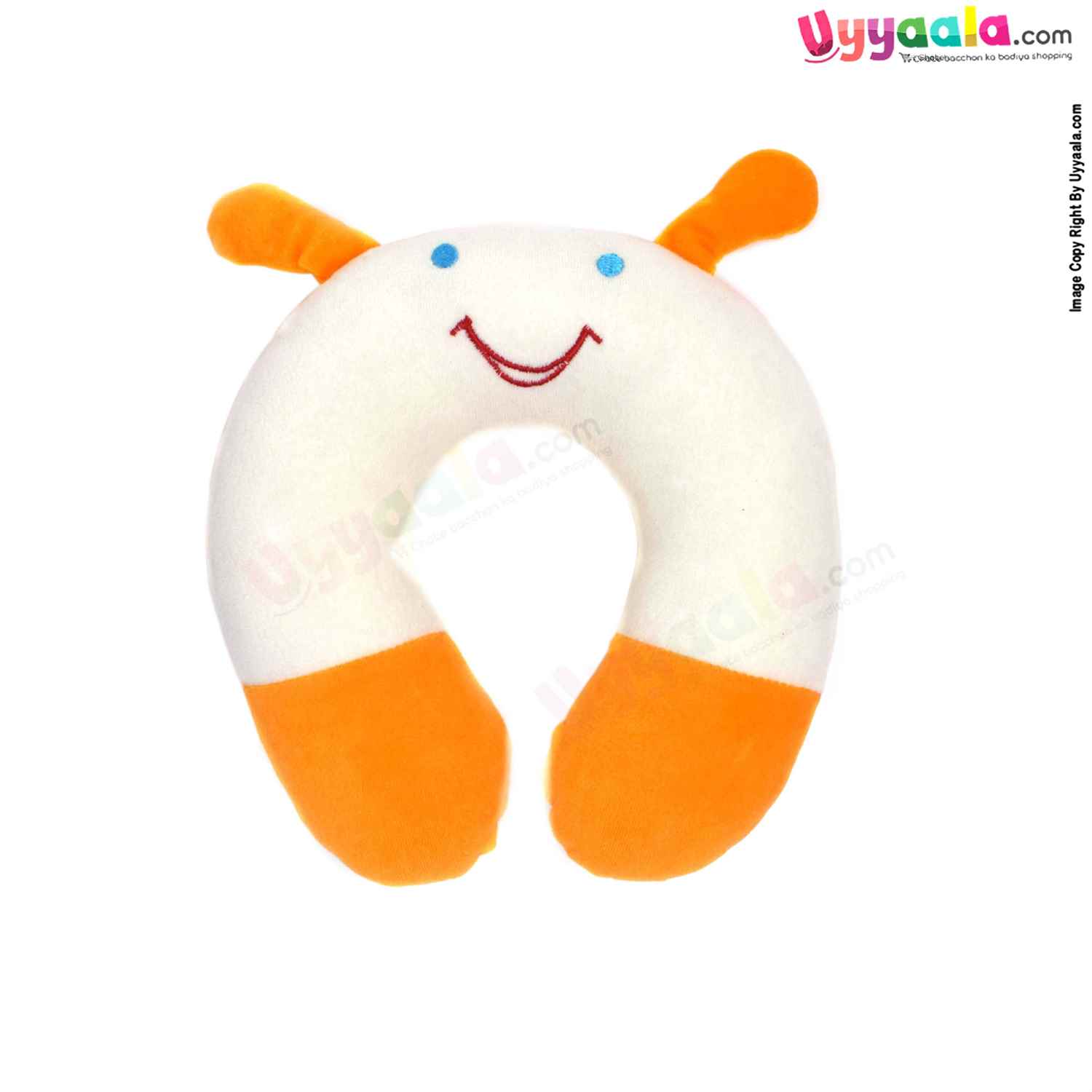 Baby Neck Pillow Cotton Horse -Shoe Shaped for Babies with Cartoon Character 0+m Age, Size(27*19cm)