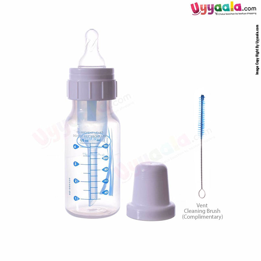 Dr Browns feeding Bottle natural flow with vent, 120ml (pack of 2)