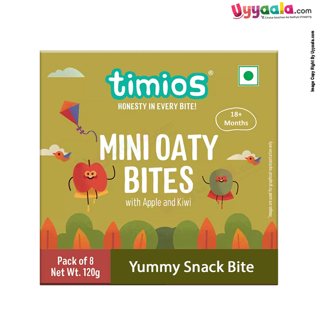 Mini Oaty Bites Apple and Kiwi Finger Food for Toddlers