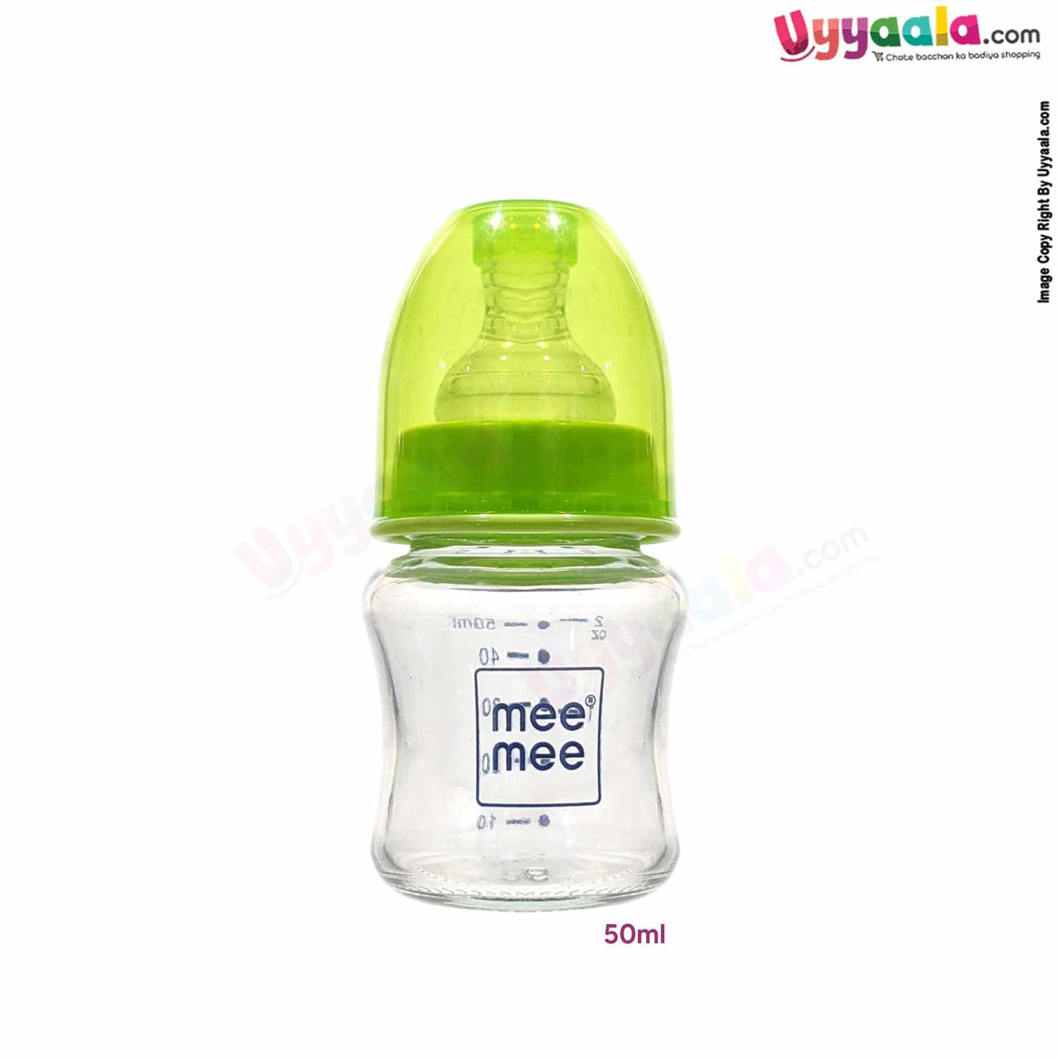 MEE MEE Glass Feeding Bottle Narrow Neck Premium 50ml 0+m Age