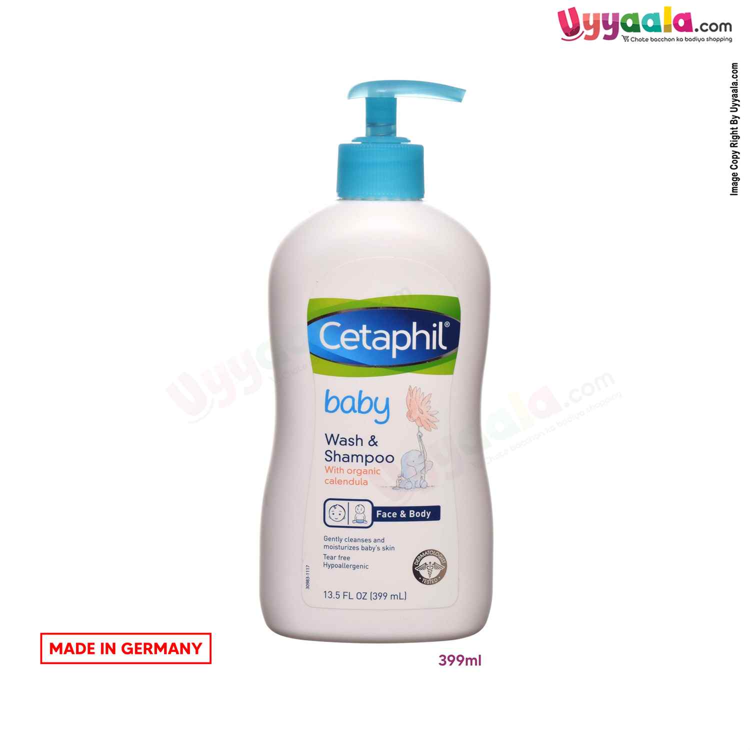 CETAPHIL Baby wash & Shampoo for face and body - 399ml (IMPORTED)
