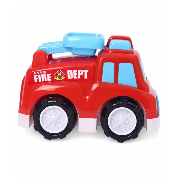 Anam Fire Engine Friction Powered Toy for Kids, 36 months + Age, Red & Blue