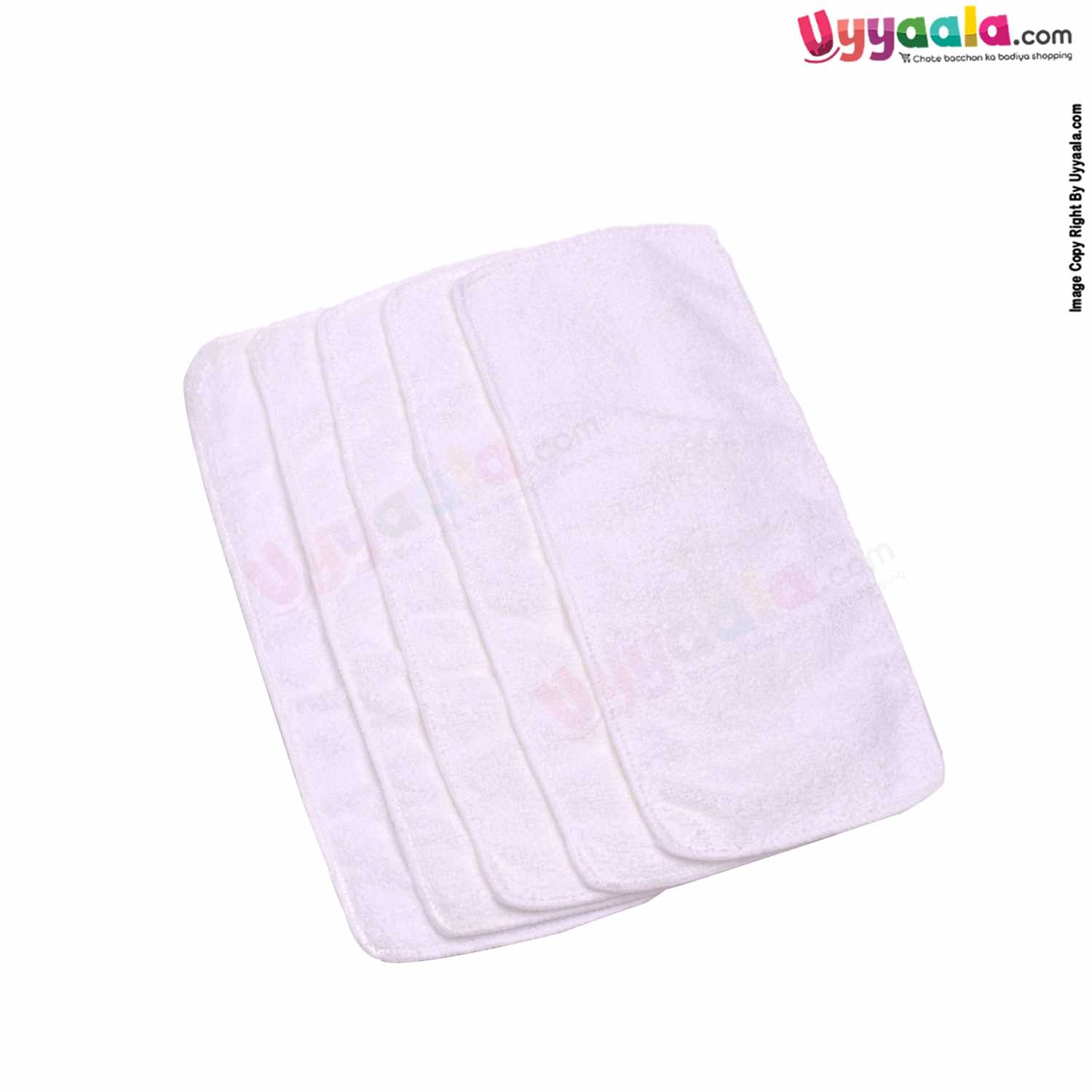 CHICCO Reusable Double Layered Nappy Pads for Babies, 5P Set - White