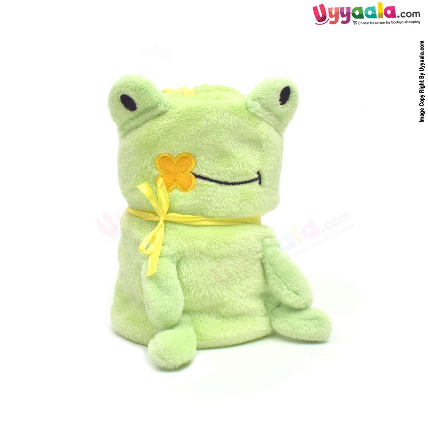Baby Fur Blanket with Frog Character