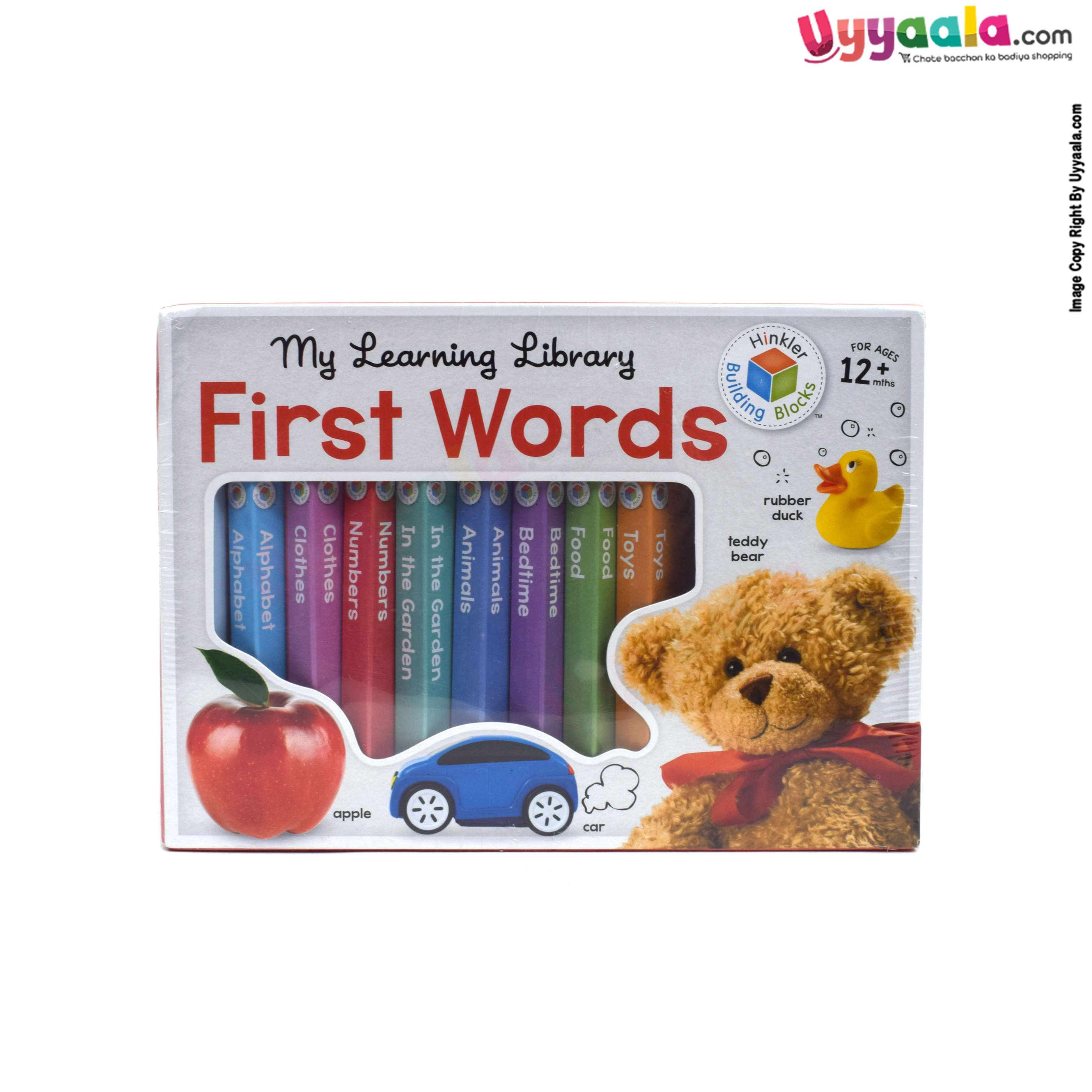 HINKLER Building blocks, my learning library - first words, pack of 8 - 8 volumes, 12 + months