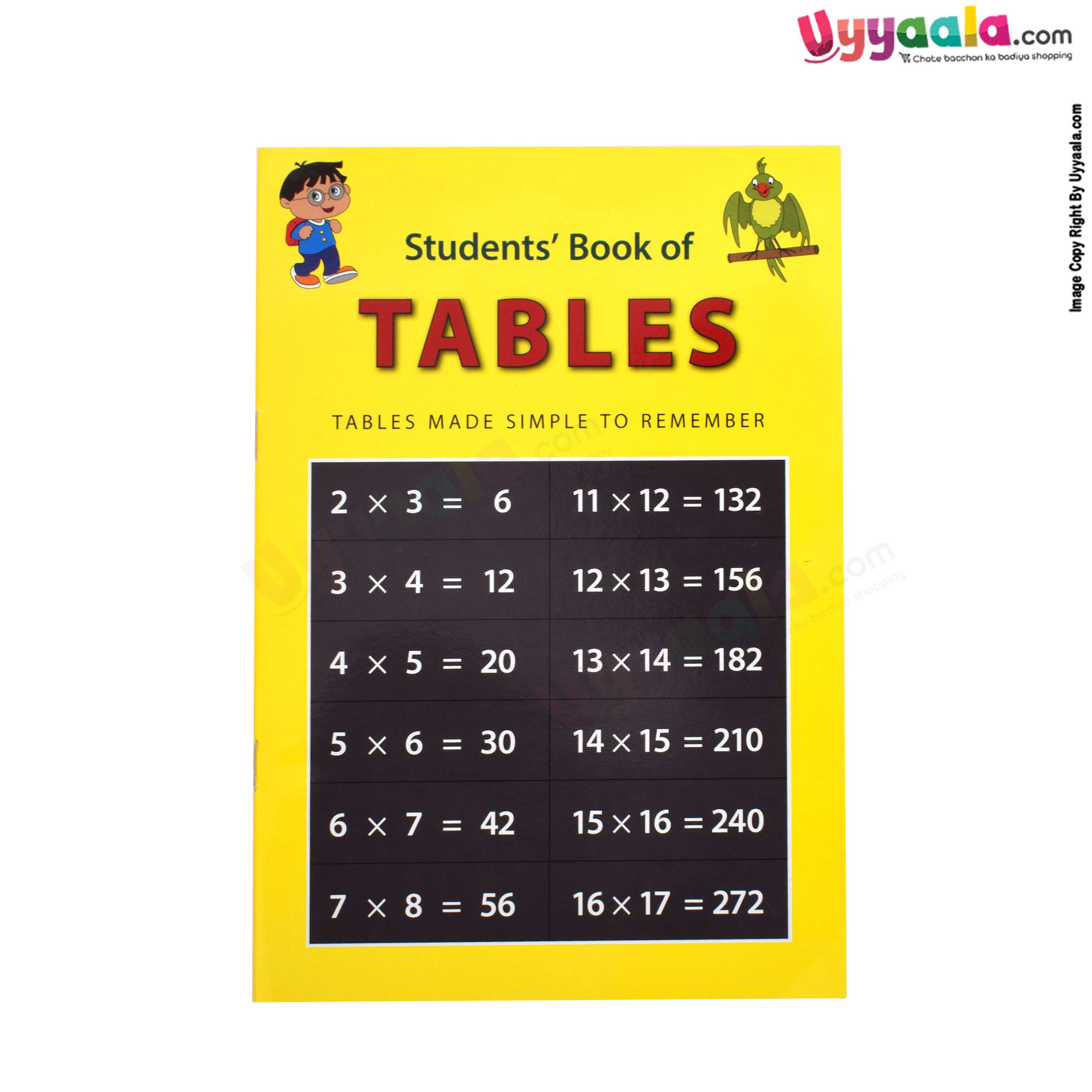 Students' book of tables - tables made simple to remember, 5 + years