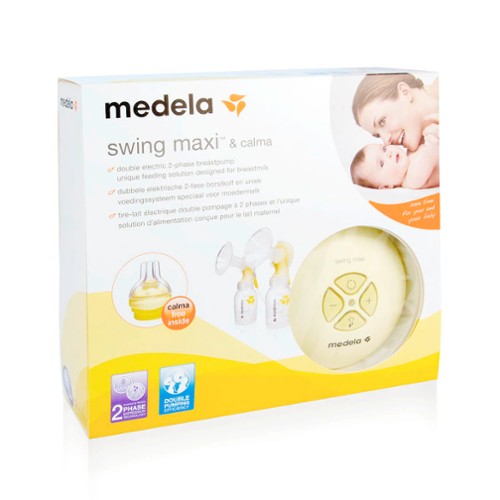MEDELA Swing maxi electrical breast pump - double pumping efficiency, yellow
