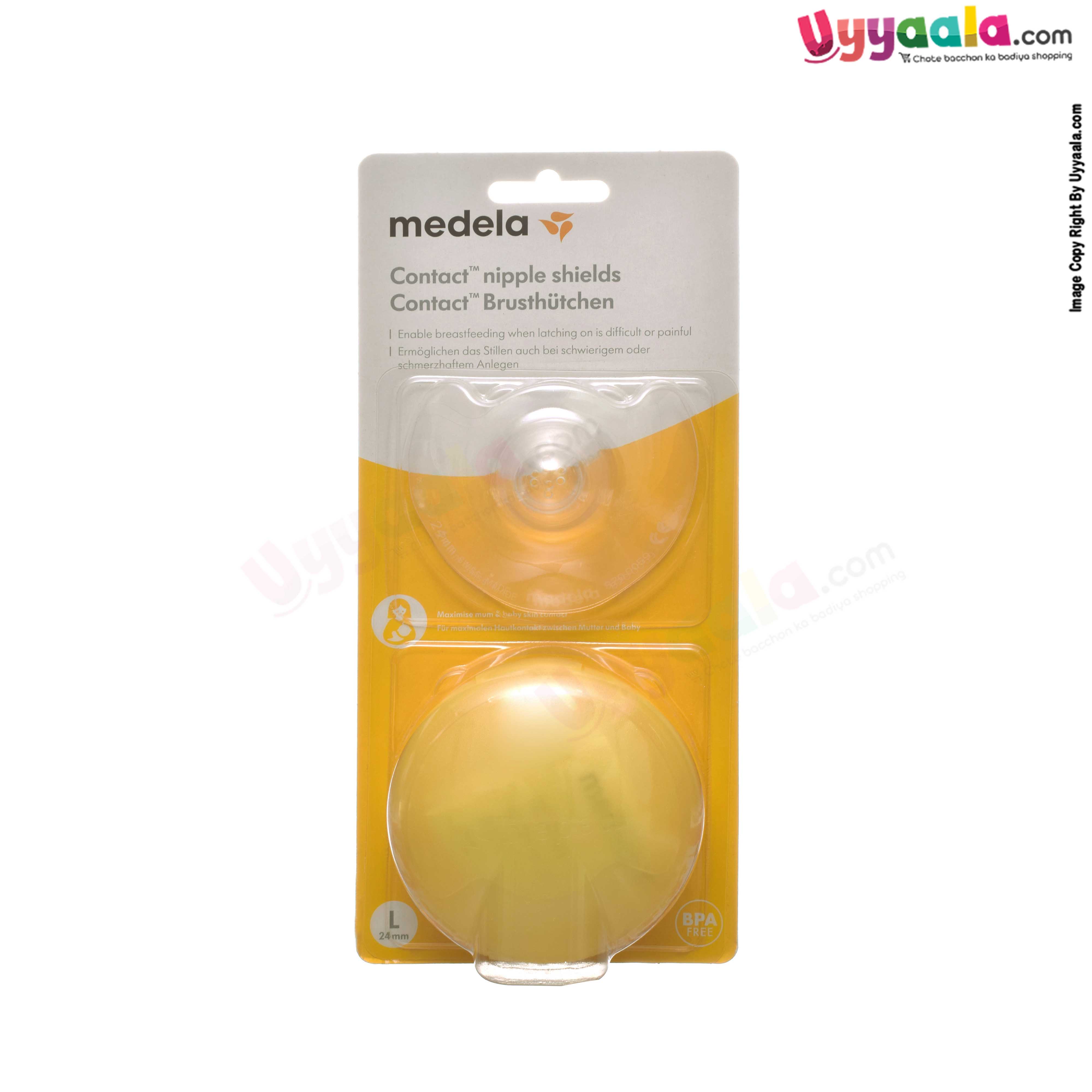 Medela Contact Nipple Shields L (2 Pcs)