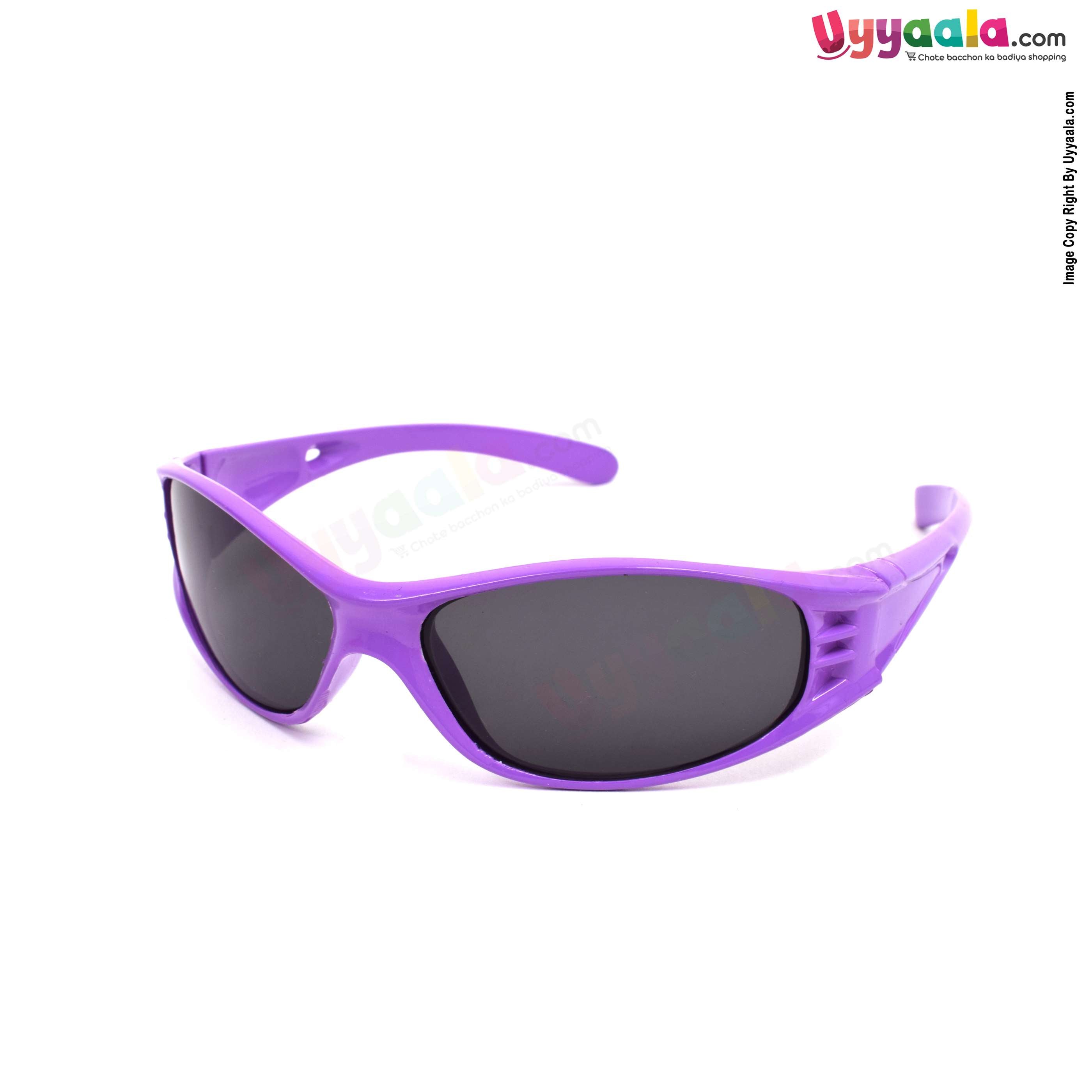 Stylish cat-eye sports sunglasses for kids - orange, 1 - 8 years