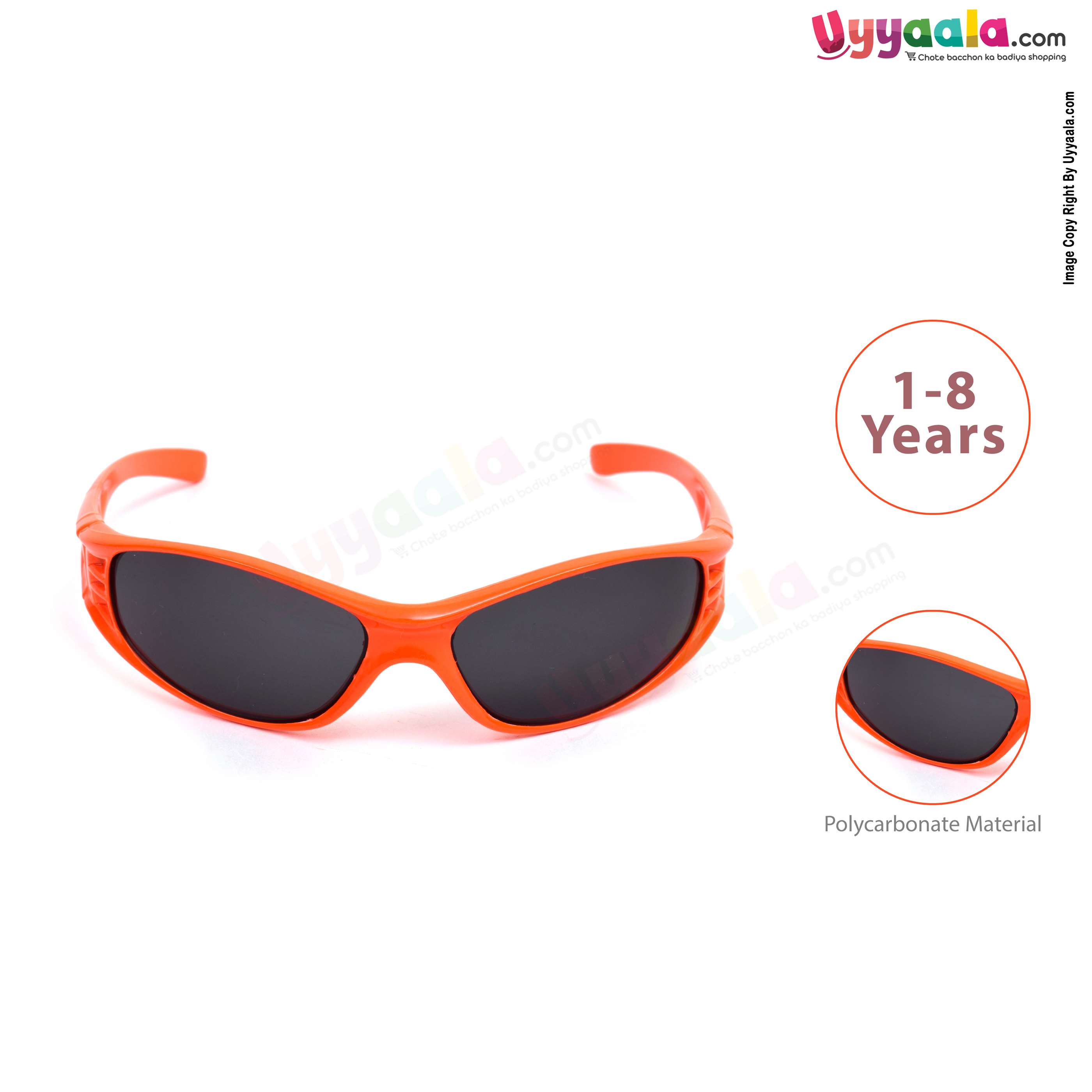 Stylish cat-eye sports sunglasses for kids
