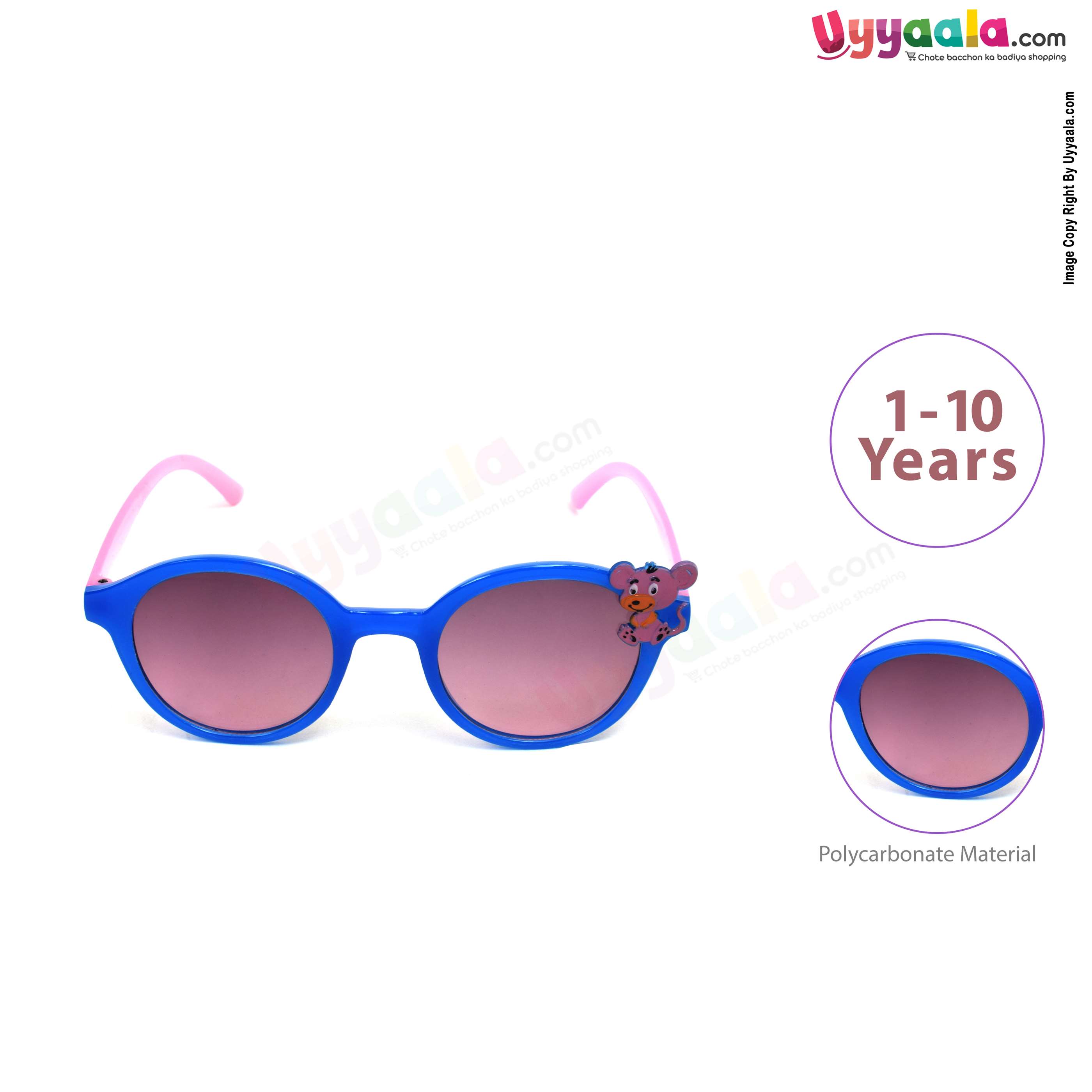 Stylish cat-eye transparent sunglasses for kids