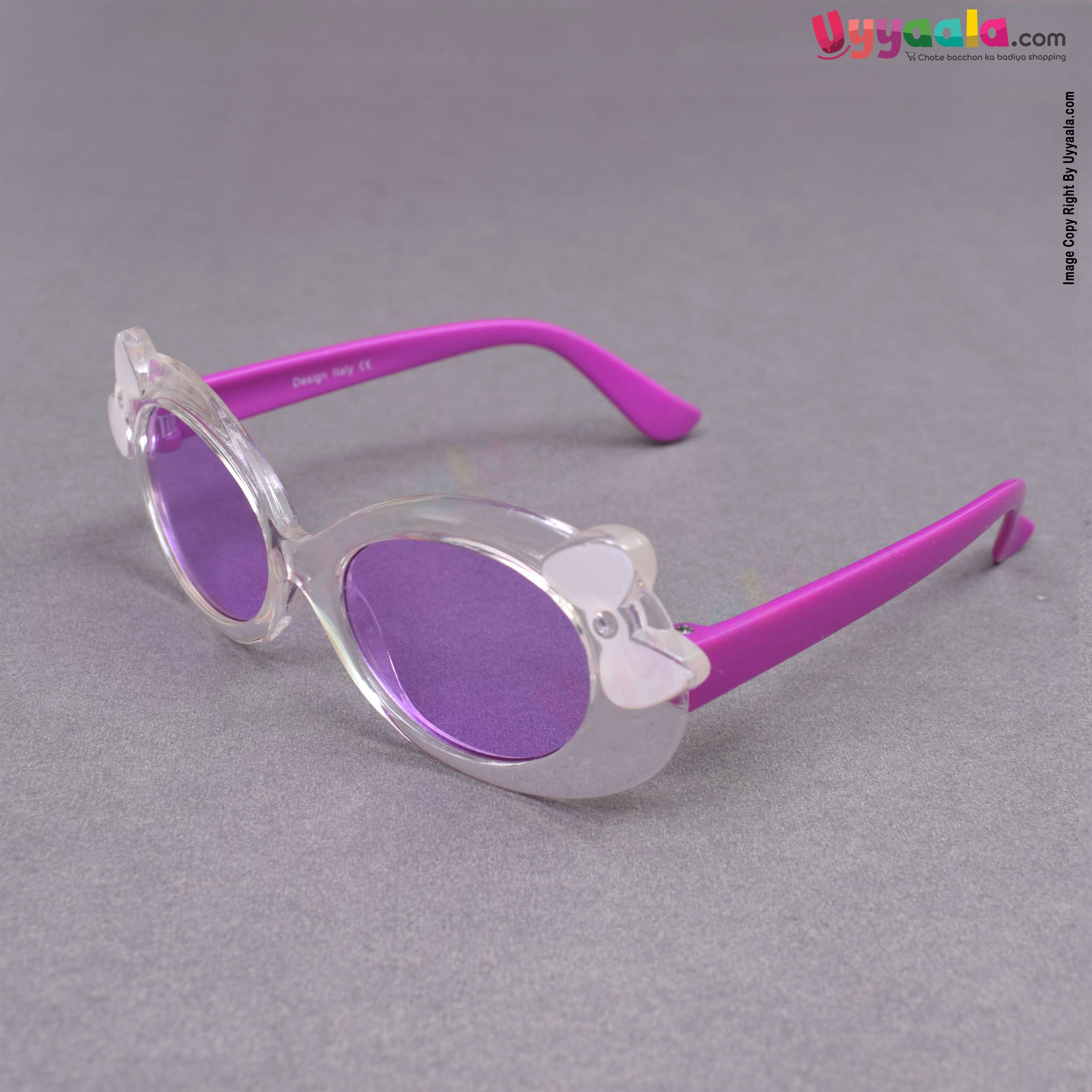 Stylish cat-eye purple shade sunglasses for kids - purple