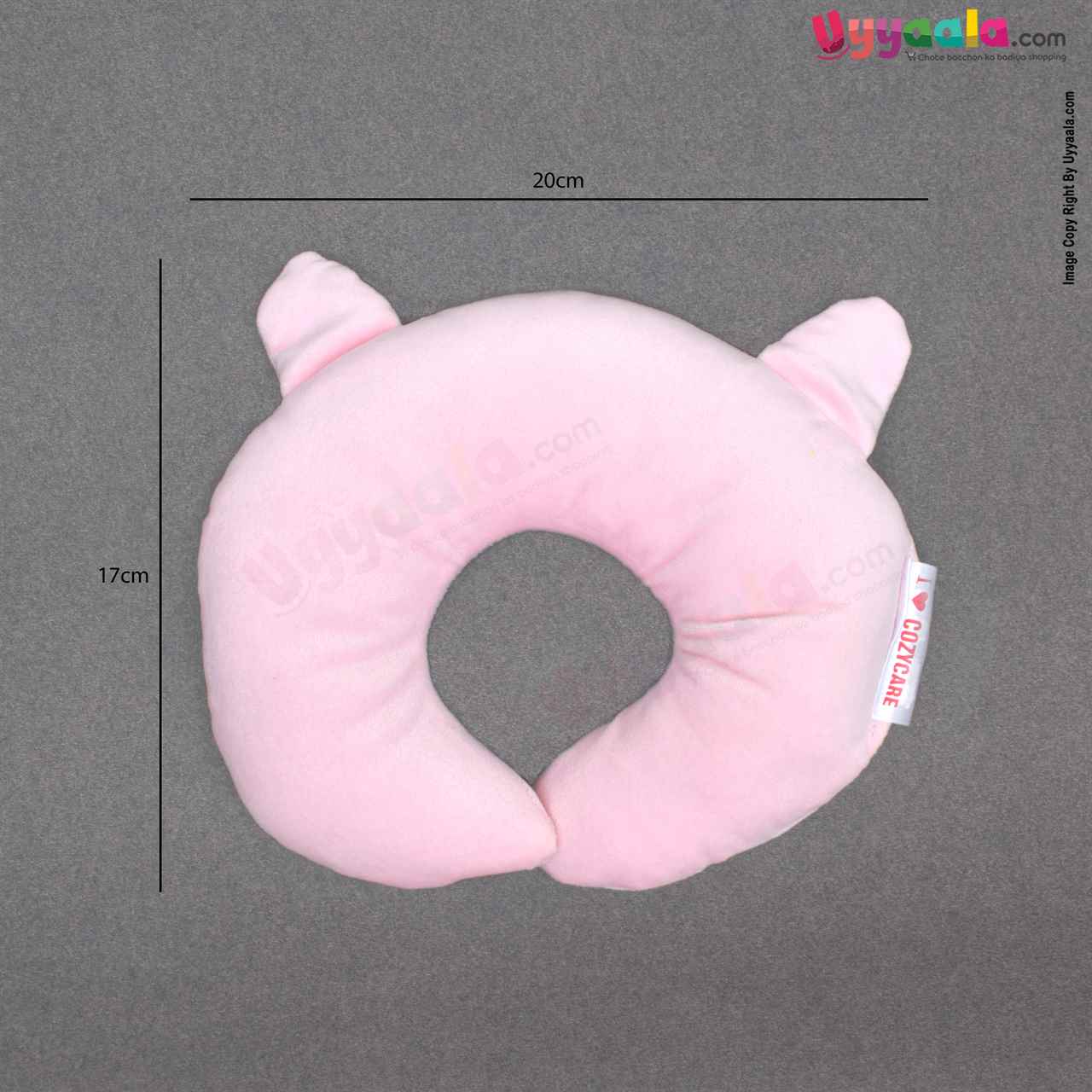 COZYCARE Soft Neck Pillow,'U' Shaped For Newborn Babies - Pink