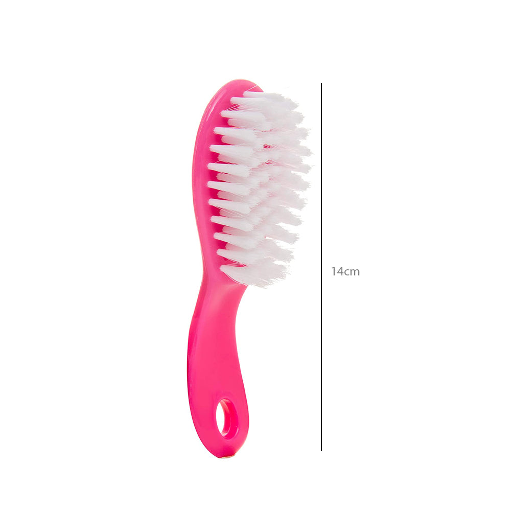 HOPOP Soft Bristle Comb & Brush Set For Babies - Pink 0m+