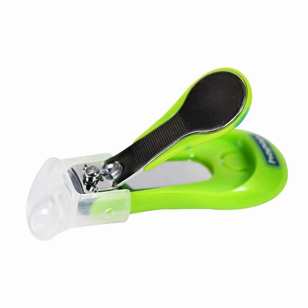 HOPOP Safety Nail Clipper With Skin Guard For Babies - Green 0m+