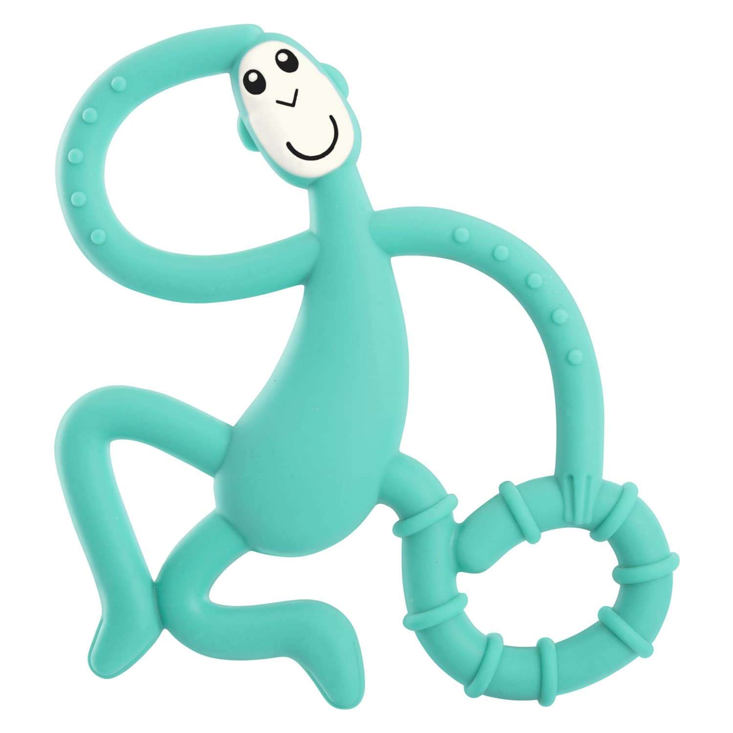 HOPOP Soft Silicone Monkey Shaped Silicone Teether For Babies - Green 4m+