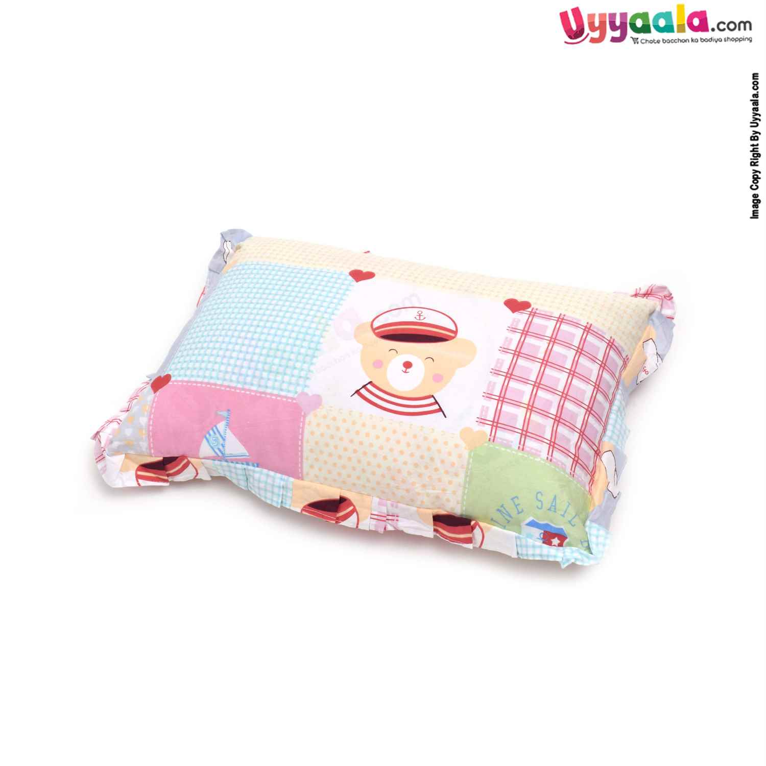 Baby Cotton Pillow with Puppy Print