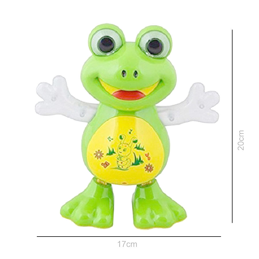 Dancing Frog Battery Operated Toy With Lights & Music - 3+Y, Green
