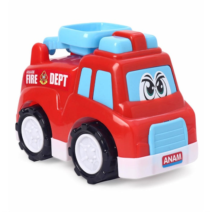 Anam Fire Engine Friction Powered Toy for Kids, 36 months + Age, Red & Blue