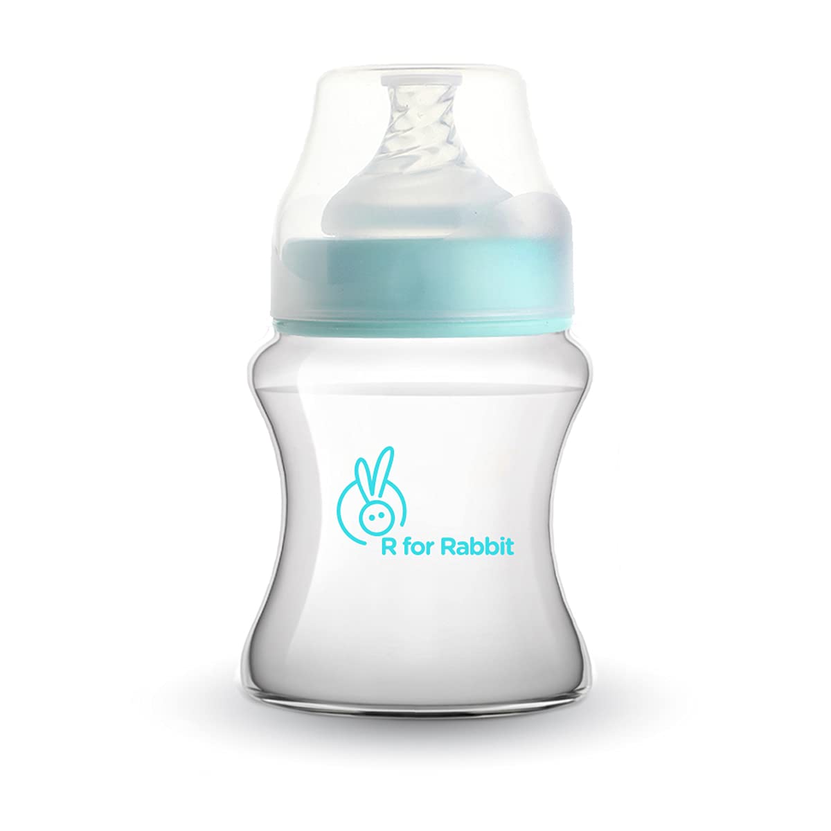 R FOR RABBIT First Feed Polypropylene Feeding Bottle For Babies - Blue 150ml 0m+